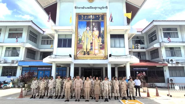 กองร้อยอาสารักษาดินแดนอำเภอเมืองสุราษฎร์ธานีที่ 3 จัดการประชุมซักซ้อมการปฏิบัติงานของสมาชิกกองอาสารักษาดินแดน ประเภทสำรอง